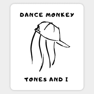 HAIR MONKEY TEE FOR DANCE Magnet